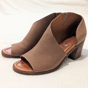 Lucky Brand, Roakly, Leather, Open-toe Bootie, Women's Size 8